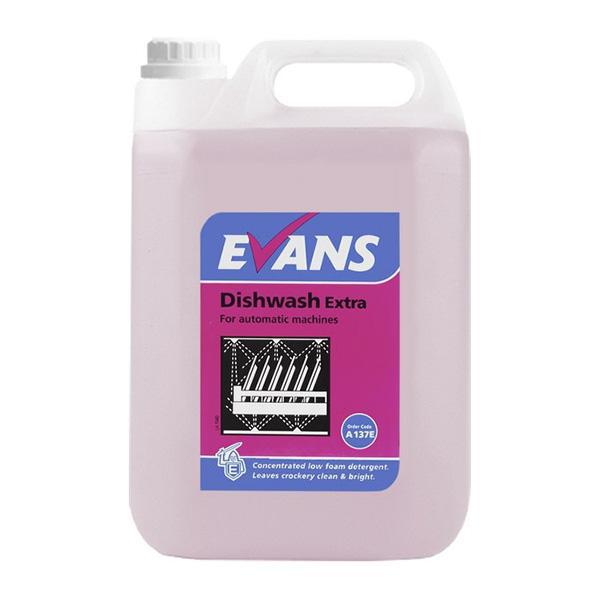 Evans Dishwash Extra Machine Detergent 5L CASE